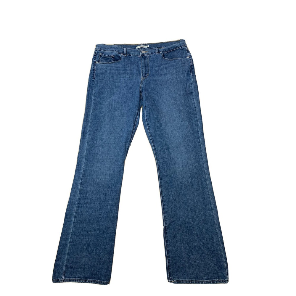 Levi Strauss &co  Women's Jeans Sz 16 Approx 36x32 Boot Cut  Blue Denim‎